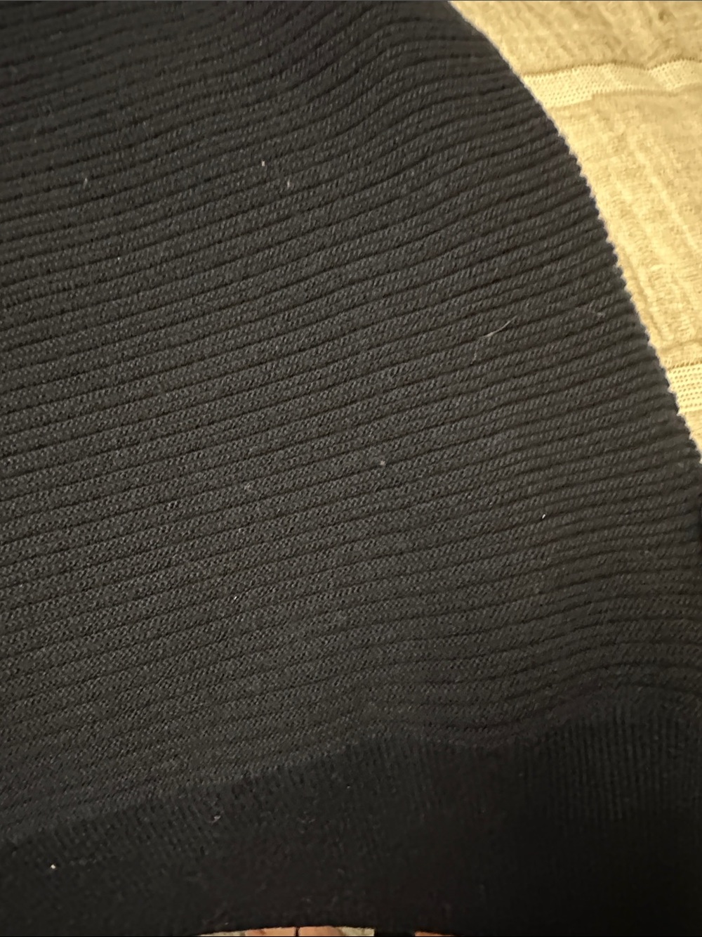 Club Monaco Navy Ribbed Funnel Cowl Sweater - Picture 3 of 9